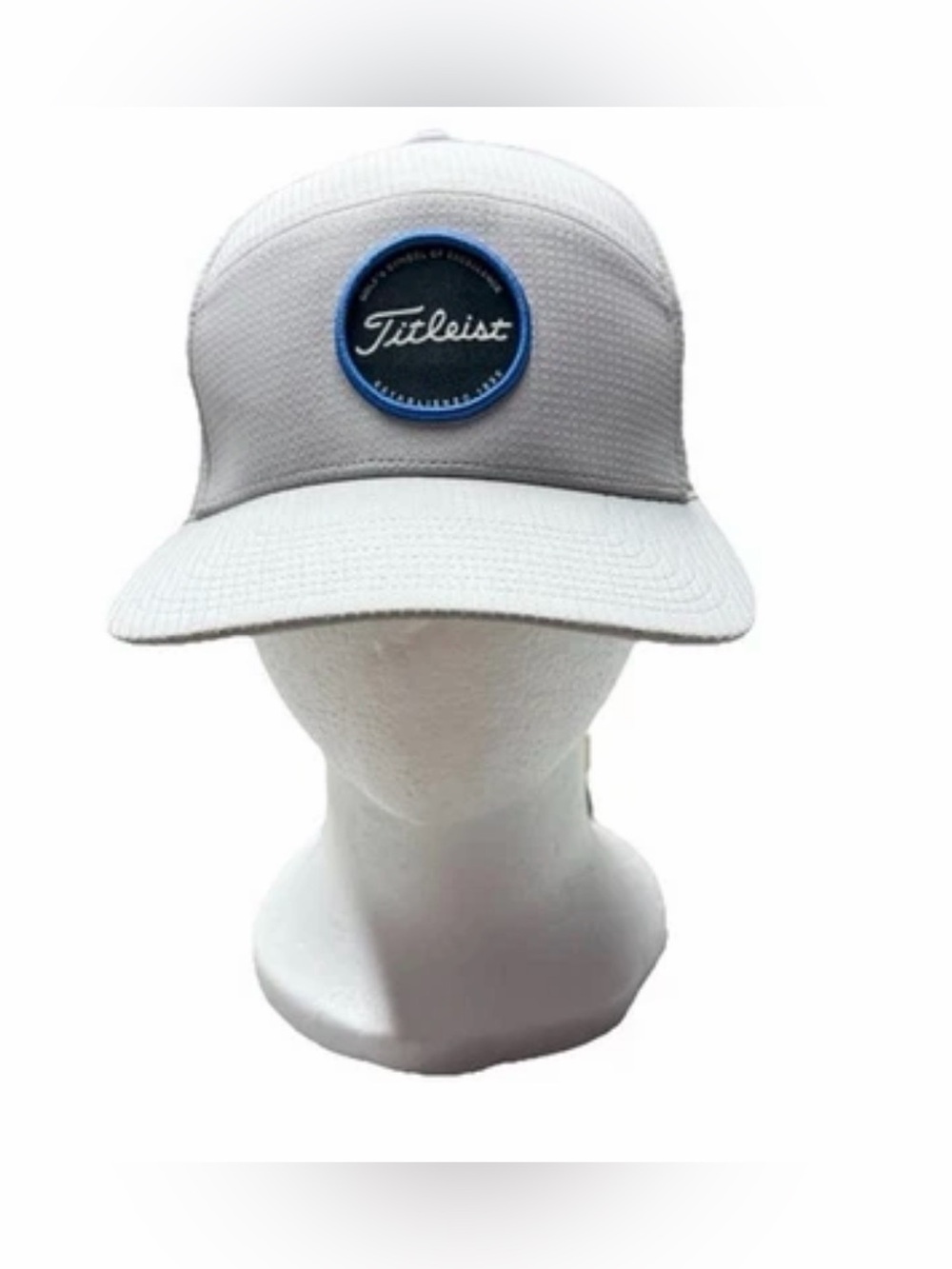 Titleist Golf Symbol Of Excellence Hat Mens Gray Ripstop Snapback Cap Patch